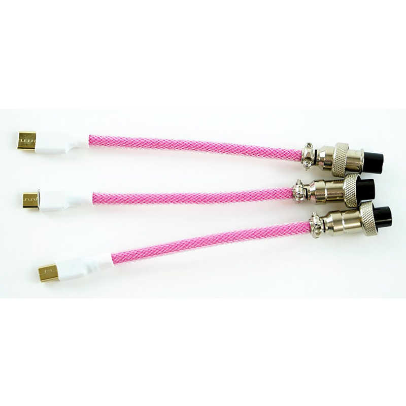 Kraken Keyboards Kraken Keyboards アビエイター付きキーボードケーブル　ピンク CABLEPINK CABLEPINK