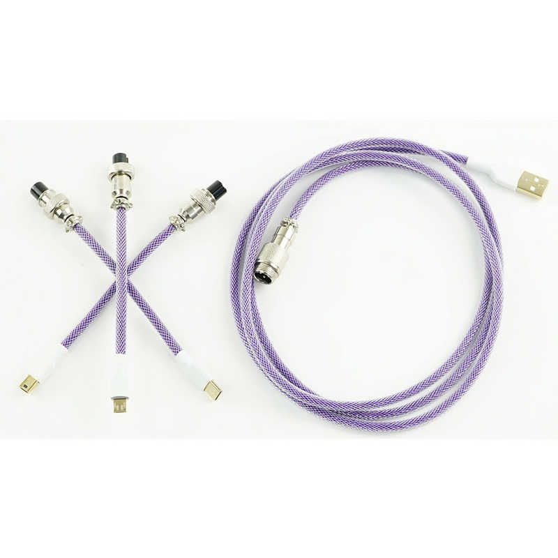 Kraken Keyboards Kraken Keyboards アビエイター付きキーボードケーブル　パープル CABLEPURPLE CABLEPURPLE