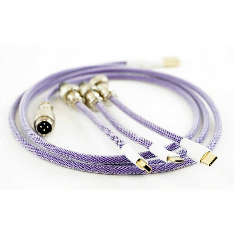 Kraken Keyboards Kraken Keyboards アビエイター付きキーボードケーブル　パープル CABLEPURPLE CABLEPURPLE