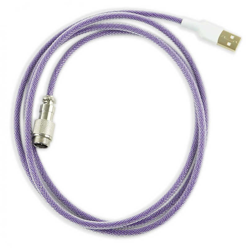 Kraken Keyboards Kraken Keyboards アビエイター付きキーボードケーブル　パープル CABLEPURPLE CABLEPURPLE