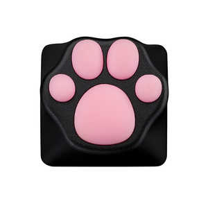 ZOMO ABS Kitty Paw Keycap Black Pink ゲーミングキーキャップ ピンク ABSKITTYPAWBLACKPINK