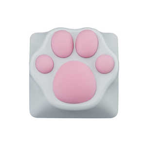 ZOMO ABS Kitty Paw Keycap White Pink ゲーミングキーキャップ ホワイト ABSKITTYPAWWHITEPINK