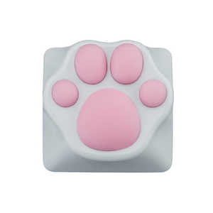 ZOMO ABS Kitty Paw Keycap White Pink ゲーミングキーキャップ ホワイト ABSKITTYPAWWHITEPINK ZOMO ABS Kitty Paw Keycap White Pink ゲーミングキーキャップ ホワイト ABSKITTYPAWWHITEPINK