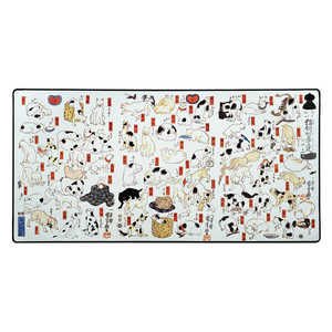 The mousepad company ゲーミングマウスパッド ［914x457x3mm］ Artist Series (Large)  MPCATSWHITEL