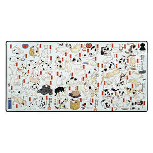 The mousepad company �Q�[�~���O�}�E�X�p�b�h �m914x457x3mm�n Artist Series (Large) MPCATSWHITEL
