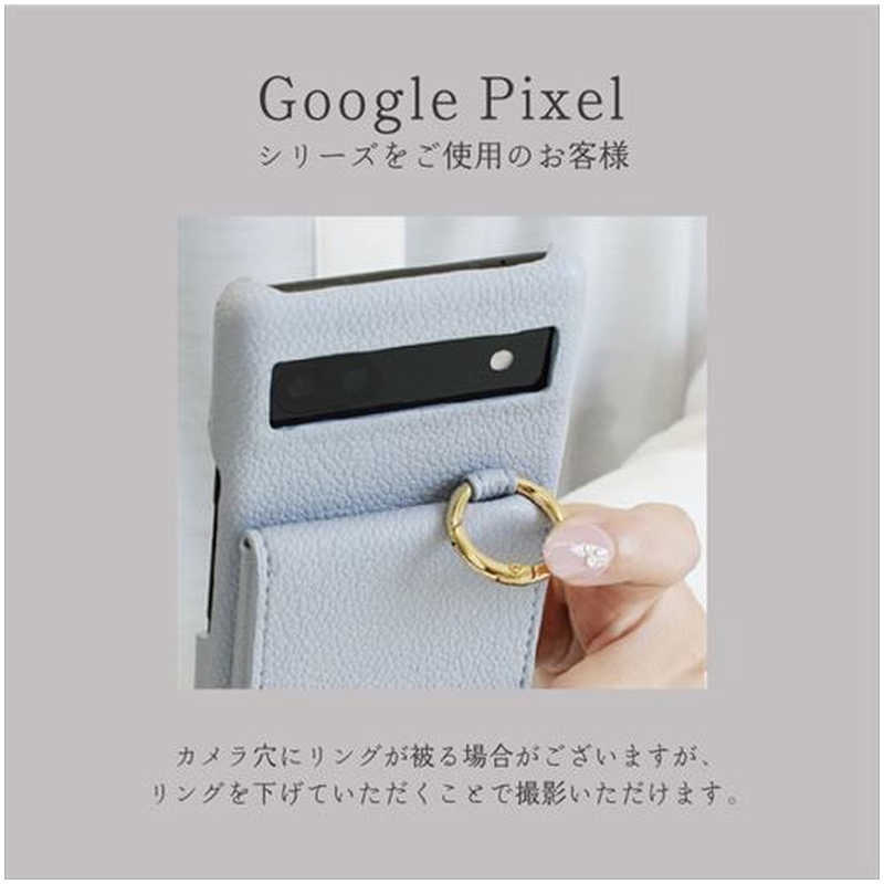 近通 近通 GooglePixel6aケースL字スマホショルダーショルダータイプくすみカラーペールトーンカラースタンド Elegante LS-PIX6A-IG LS-PIX6A-IG