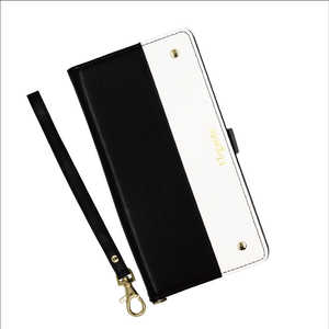 近通 AQUOS R5G対応 手帳型ケース エレガンテ ツートン ブラックホワイト ELAQR5G08BW 近通 AQUOS R5G対応 手帳型ケース エレガンテ ツートン ブラックホワイト ELAQR5G08BW