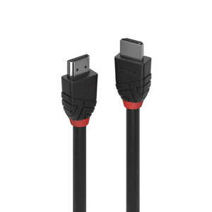 LINDY HDMI�����֥� 8K ��BLACK LINE�� ��0.5m / HDMI��HDMI / �������ͥå��б��� �֥�å� 36770