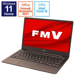 富士通　FUJITSU ノートパソコン LIFEBOOK CH75/F3 モカブラウン  [13.3型 /Windows11 Home /intel Core i5 /メモリ：8GB /SSD：256GB /Office HomeandBusiness /2021年10月モデル] FMVC75F3M