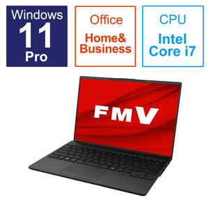 富士通　FUJITSU ノートパソコン FMV LIFEBOOK UH-X/H1 ピクトブラック  FMVUXH1B