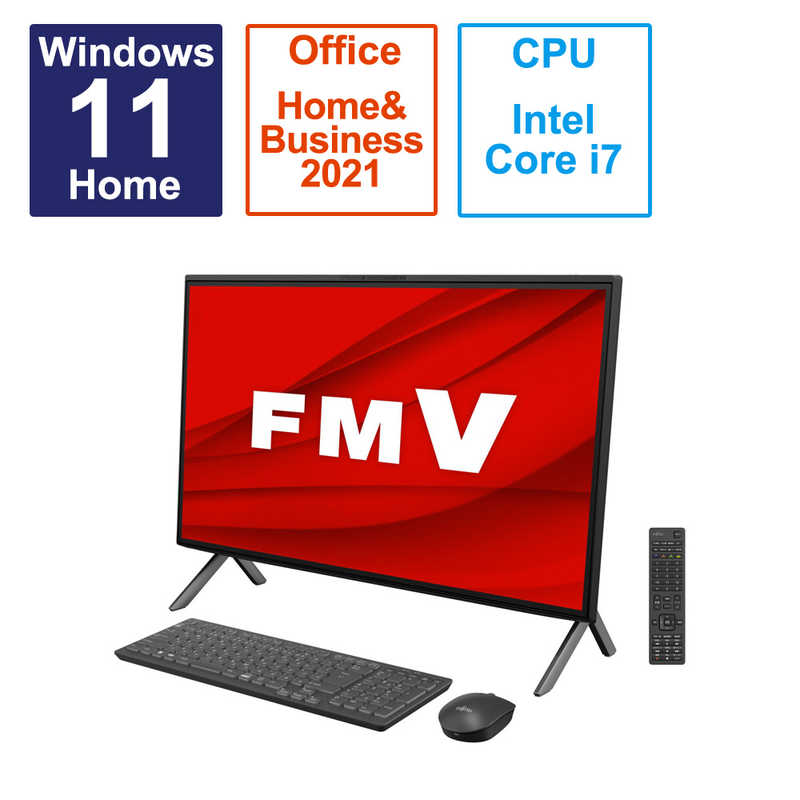 富士通　FUJITSU 富士通　FUJITSU デスクトップパソコン FMV ESPRIMO FH90/H2(テレビ機能) ブラック FMVF90H2B FMVF90H2B