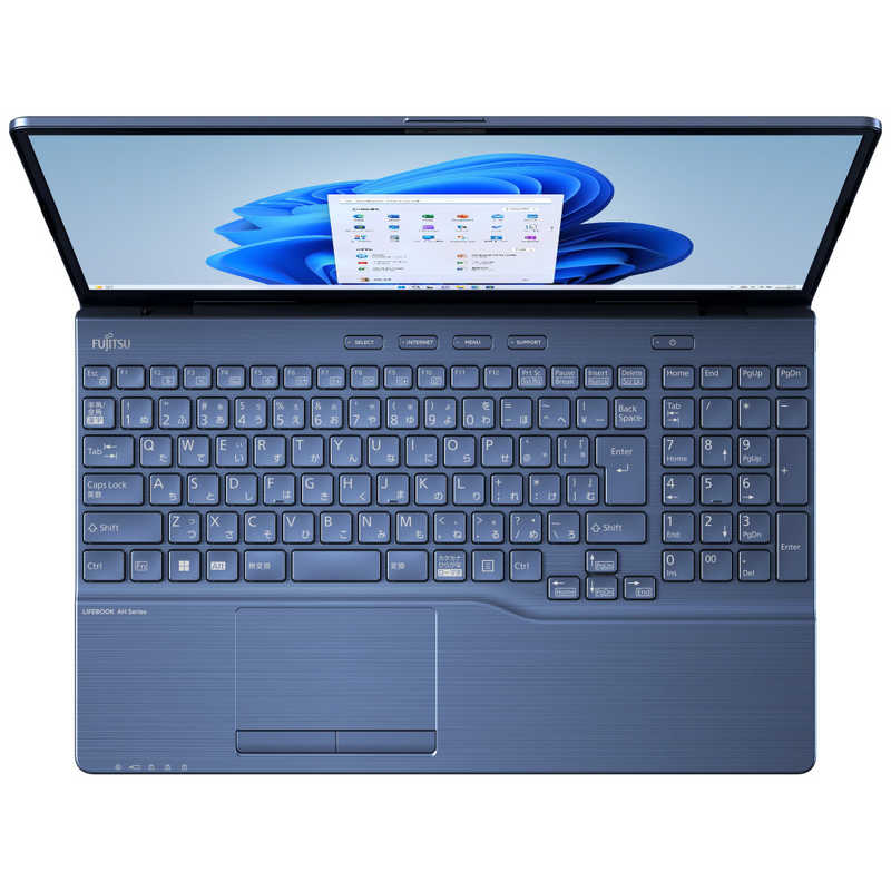 富士通　FUJITSU 富士通　FUJITSU ノートパソコン FMV LIFEBOOK AH50/H3 メタリックブルー [15.6型 /Win11 /AMD Ryzen 7 /メモリ：16GB /SSD：256GB /Office] FMVA50H3L FMVA50H3L