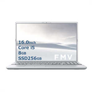 富士通 FUJITSU ノートパソコン FMV LIFEBOOK AH45/J3［16.0型/intel Core i5/メモリ：8GB/SSD：256GB/Office HomeandBusiness］ファインシルバー FMVA45J3S