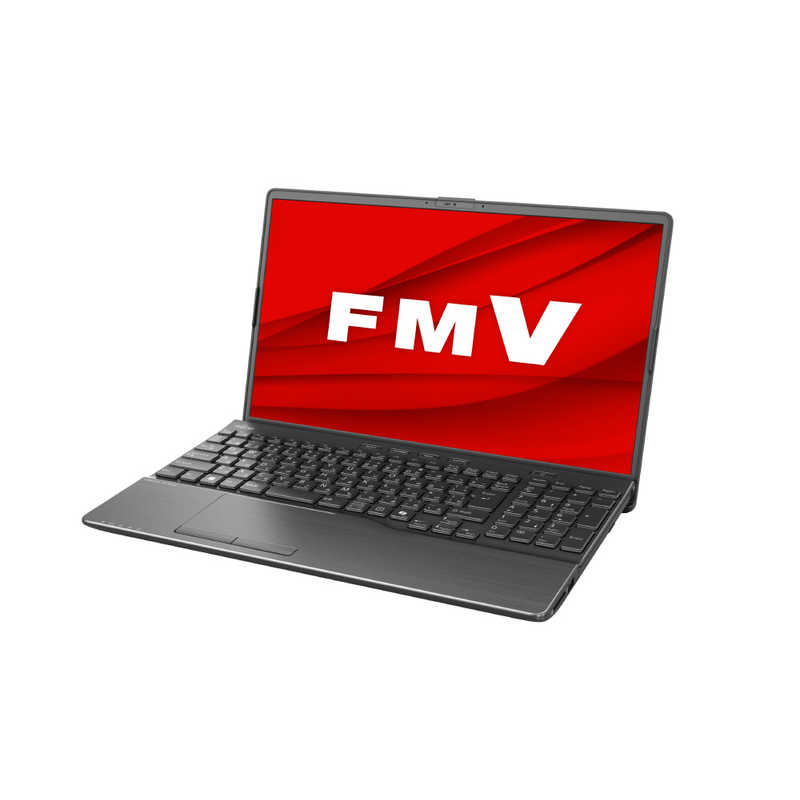 富士通　FUJITSU 富士通　FUJITSU ノートパソコン AH54/J FMV ［15.6型 /Win11 Home /AMD Ryzen 7 /メモリ：8GB /SSD：512GB /Office］ ブライトブラック FMVA54JB FMVA54JB