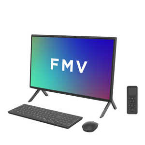 富士通 FUJITSU FMV F75-K1 FMV Desktop F ［23.8型 /intel Core i7 /メモリ：16GB /SSD：512GB /2025年1月中旬］ ブラック FMVF75K1BA