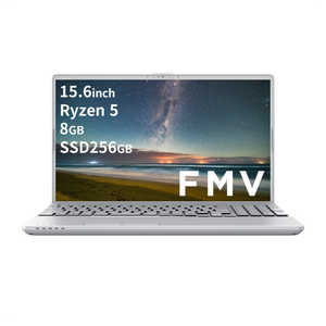 富士通　FUJITSU LIFEBOOK AH450/JA FMV ［15.6型 /Win11 /AMD Ryzen 5 /メモリ：8GB /SSD：256GB /Office /2025年1月モデル］ ファインシルバー FMVA450JSA