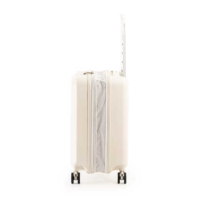 A.L.I　スーツケース ジッパータイプ 宿泊目安：1〜3日間 37L ドリンクホルダー付き ダブルキャスター バニラ　ALI-6030SD-18W A.L.I スーツケース ジッパータイプ 宿泊目安：1～3日間 37L ドリンク
