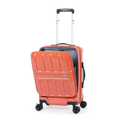 A.L.I　スーツケース ジッパータイプ 宿泊目安：1〜3日間 36L ストッパー機能 フロントオープン TSAロック搭載 パパイヤオレンジ　ALI-8511-18 A.L.I スーツケース ジッパータイプ 宿泊目安：1～3日間 36L