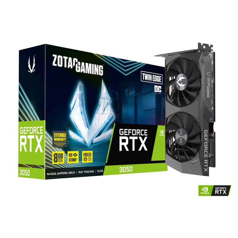 ZOTAC ZOTAC グラフィックボード ZOTAC GAMING GeForce RTX 3050 Twin Edge OC  [GeForceシリーズ /8GB]｢バルク品｣ ZT-A30500H-10M ZT-A30500H-10M