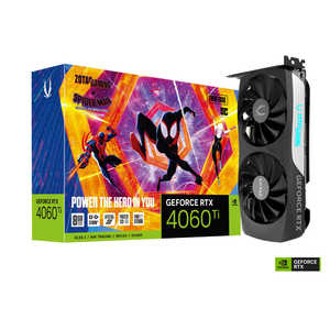 ZOTAC ゲーミンググラフィックボード RTX 4060 Ti 8GB Twin Edge OC ［GeForce RTXシリーズ /8GB］「バルク品」 ZT-D40610H-10SMP