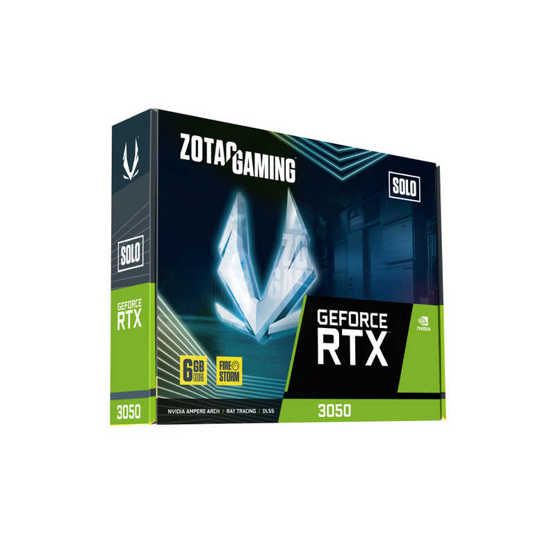 ZOTAC ZOTAC ゲーミンググラフィックボード RTX 3050 6GB GDDR6 Solo ［GeForce RTXシリーズ /6GB］ 「バルク品」 ZT-A30510G-10L ZT-A30510G-10L