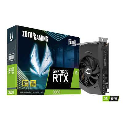 ZOTAC GeForce RTX 3050 6GBグラフィックボード ZOTAC ゲーミンググラフィックボード RTX 3050 6GB GDDR6 Solo
