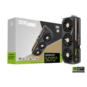 ZOTAC ゲーミンググラフィックボード RTX 5070 Ti SOLID OC ［GeForce RTXシリーズ /16GB］ ZT-B50710J-10P