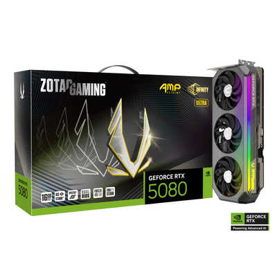 グラフィックボード・グラボ・ビデオカード ZOTAC GAMING GeForce RTX 5080 AMP Amazon | ZOTAC GAMING GeForce RTX 5080 AMP Extreme Infinity