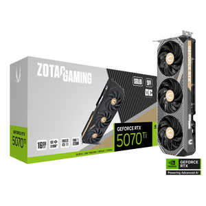 ZOTAC ゲーミンググラフィックボード RTX 5070 Ti SOLID SFF OC ［GeForce RTXシリーズ /16GB］ ZT-B50710J3-10P