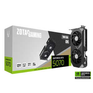 ZOTAC ゲーミンググラフィックボード RTX 5070 Twin Edge OC ［GeForce RTXシリーズ / 12GB］ ZT-B50700H-10P