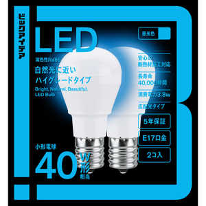 �r�b�N�A�C�f�A LED�d�� E17 ��ʓd���` 40W���� �����F 2�� �L�z���^�C�v �y���S5�N�ۏ؁z LDA4D-G-E17/SK40XBIT-2P