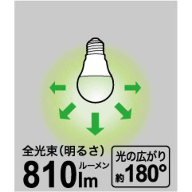 ORIGINALBASIC ORIGINALBASIC LED電球 ［E26 一般電球形 断熱施工器具対応 60W相当 昼白色 1個 広配光タイプ］ LDA7NGSK60XOS LDA7NGSK60XOS