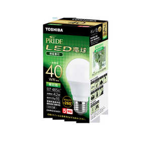  TOSHIBA 鿧LEDŵE26A40W 򿧡E26 /ŵ /40W / /1 /ס LDA4NDGS40V1