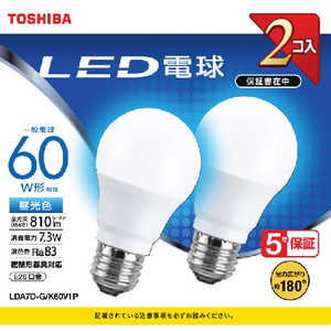 東芝　TOSHIBA LED電球 [E26/昼光色] LDA7D-G/K60V1P