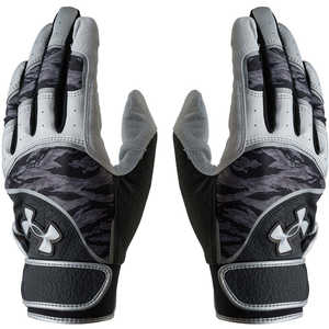 アンダーアーマー メンズ UA アンディナイアブル プロ バッティンググローブ(両手用) Black/Silver MD 6001006_25FW