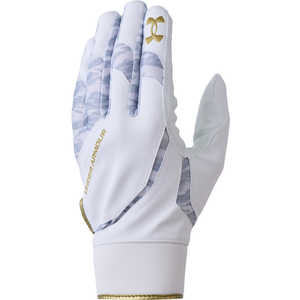 アンダーアーマー メンズ UAアンダーグローブ White/Metallic Gold LG 1354260_25FW アンダーアーマー メンズ UAアンダーグローブ White/Metallic Gold LG 1354260_25FW