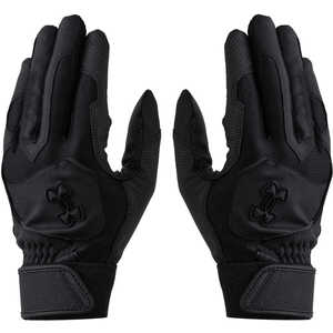 アンダーアーマー メンズ UAクリーンアップ バッティンググローブ ノンカラー Black/Black/Black LG 6001311_25FW