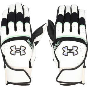 アンダーアーマー UNDER ARMOUR メンズ UA YARD PRO BATTING GLOVES UAヤード プロ バッティンググローブ White/Black/Iridescent LG 6001314 6001314_25FW