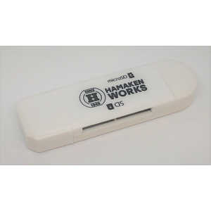 ハマケンワークス USB2.0+MicroUSB対応カードリーダー HWC-200WH