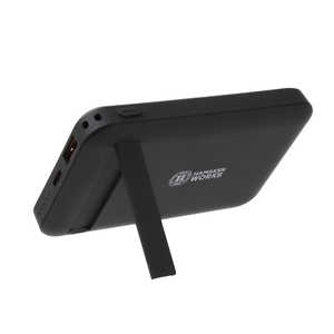 ハマケンワークス マグネット対応 ワイヤレスモバイルバッテリー（マグネットリング付属） [10000mAh /USB Power Delivery・Quick Charge対応 /2ポート /充電タイプ] HWB-10KS-B