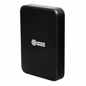 ハマケンワークス マグネット対応 ワイヤレスモバイルバッテリー [5000mAh /USB Power Delivery・Quick Charge対応 /2ポート /充電タイプ] HWB-5000BK3