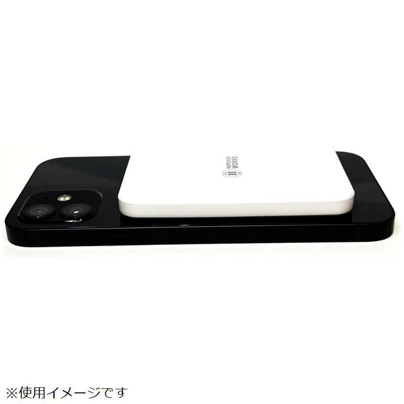 ハマケンワークス ハマケンワークス マグネット対応 薄型3000mAh ワイヤレスモバイルバッテリー (ホワイト) ［1ポート /充電タイプ］ HWB3000WH HWB3000WH