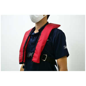 日本救命器具 膨張式救命胴衣 NQVAtn型 赤 NQV-Atnｶﾞﾀ