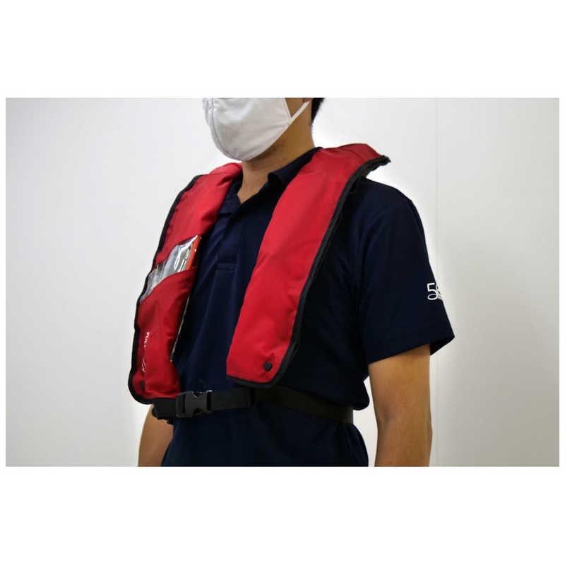 日本救命器具 日本救命器具 膨張式救命胴衣 NQVYn型 赤 NQV-Ynｶﾞﾀ NQV-Ynｶﾞﾀ