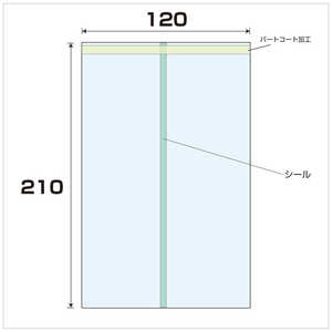 大洋社 OPP パートコート袋 厚み0.04 100枚入 幅120x長さ210mm OPPﾊﾟｰﾄｺｰﾄﾌﾞｸﾛｱﾂﾐ0