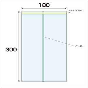 大洋社 OPP パートコート袋 厚み0.04 100枚入 幅180x長さ300mm OPPﾊﾟｰﾄｺｰﾄﾌﾞｸﾛｱﾂﾐ0