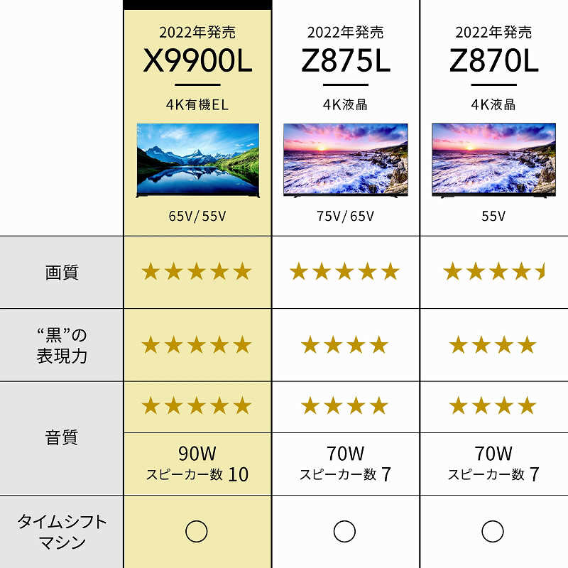 TVS REGZA TVS REGZA REGZA(レグザ) 有機ELテレビ 65V型 4Kチューナー内蔵 65X9900L 65X9900L