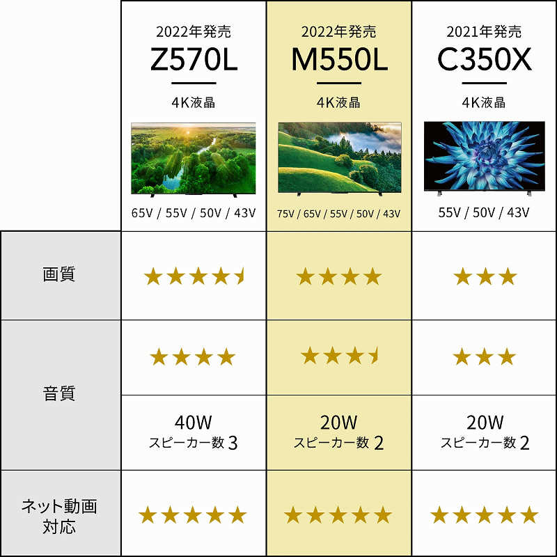 東芝　TOSHIBA 東芝　TOSHIBA REGZA(レグザ) 液晶テレビ 65V型 4Kチューナー内蔵 65M550L 65M550L
