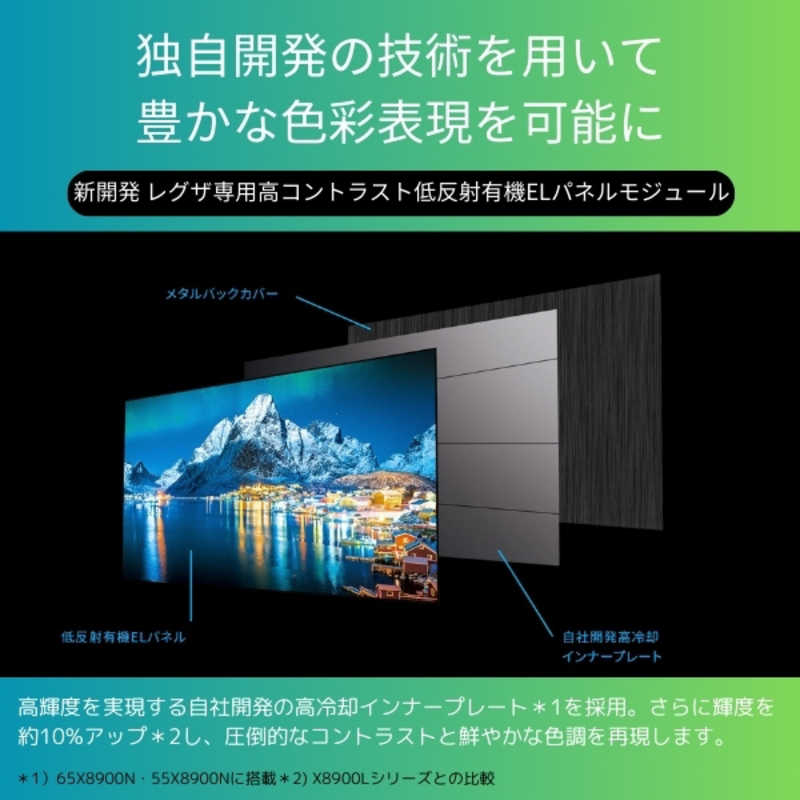 TVS REGZA TVS REGZA 有機ELテレビ REGZA レグザ 48V型 4K対応 BS・CS 4Kチューナー内蔵 YouTube対応 48X8900N 48X8900N