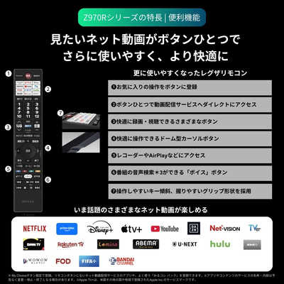 TVS REGZA Mini LED液晶テレビ REGZA [ 65V型 / 4K対応 / YouTube 対応
